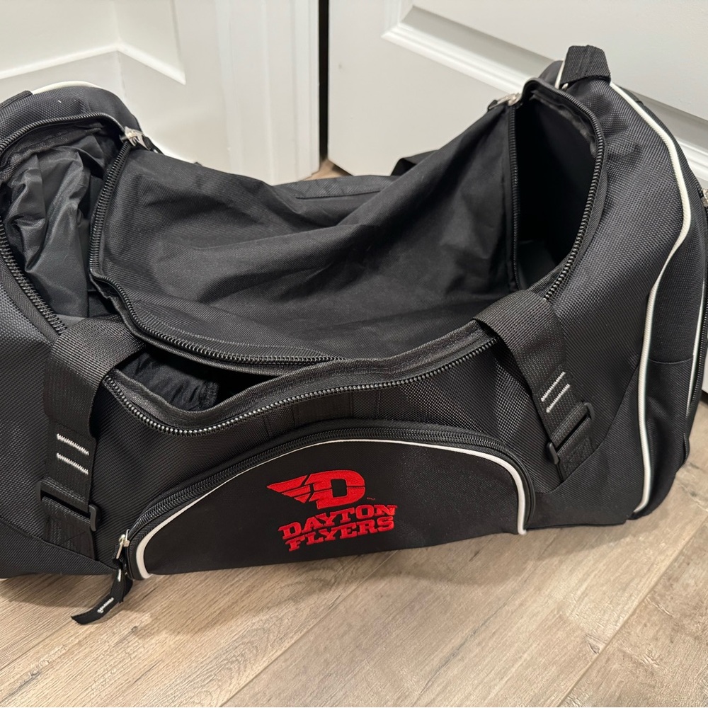 University of Dayton Black Duffel Bag